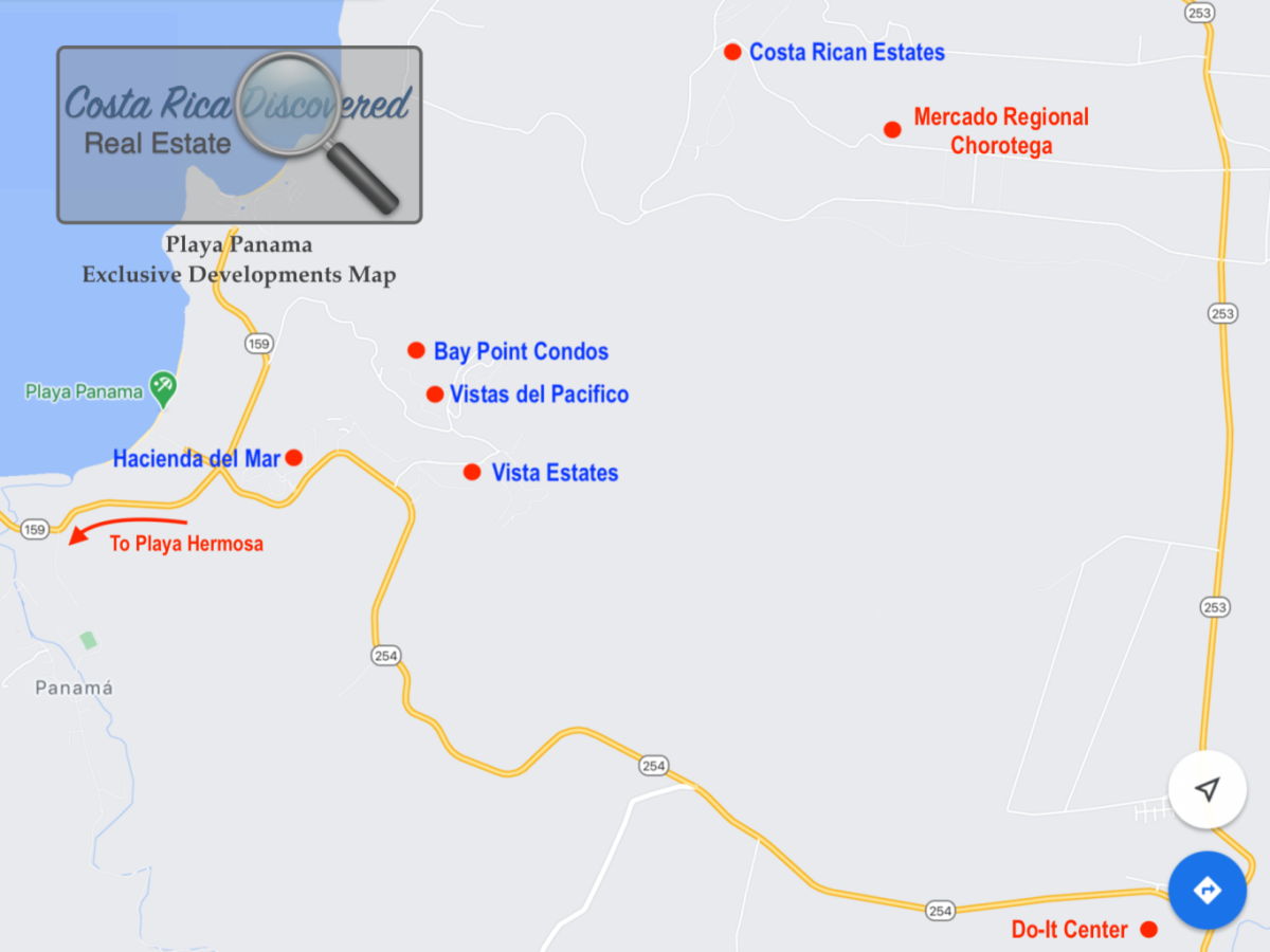 playa panama real estate development map